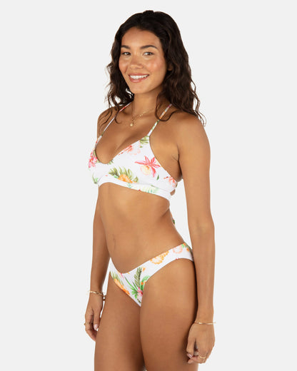Malia Moderate Bikini Bottom | Hurley - White