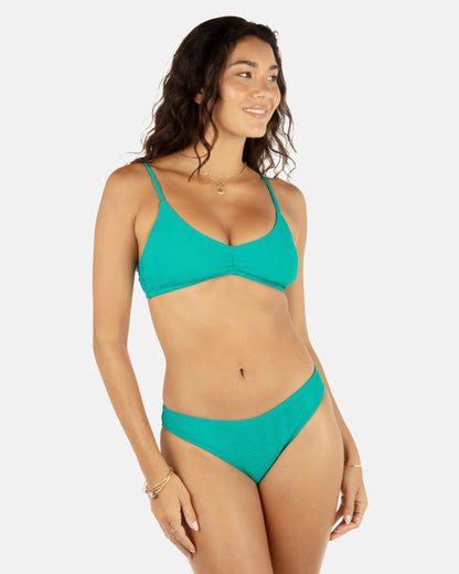 Wave Scrunch Moderate Bottom | Hurley - Teal