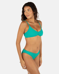 Wave Scrunch Moderate Bottom | Hurley - Teal