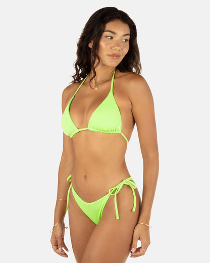 Solid Reversible Cheeky Tie Side Bottom | Hurley - Key Lime/Grass Green