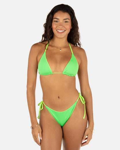 Solid Reversible Cheeky Tie Side Bottom | Hurley - Key Lime/Grass Green