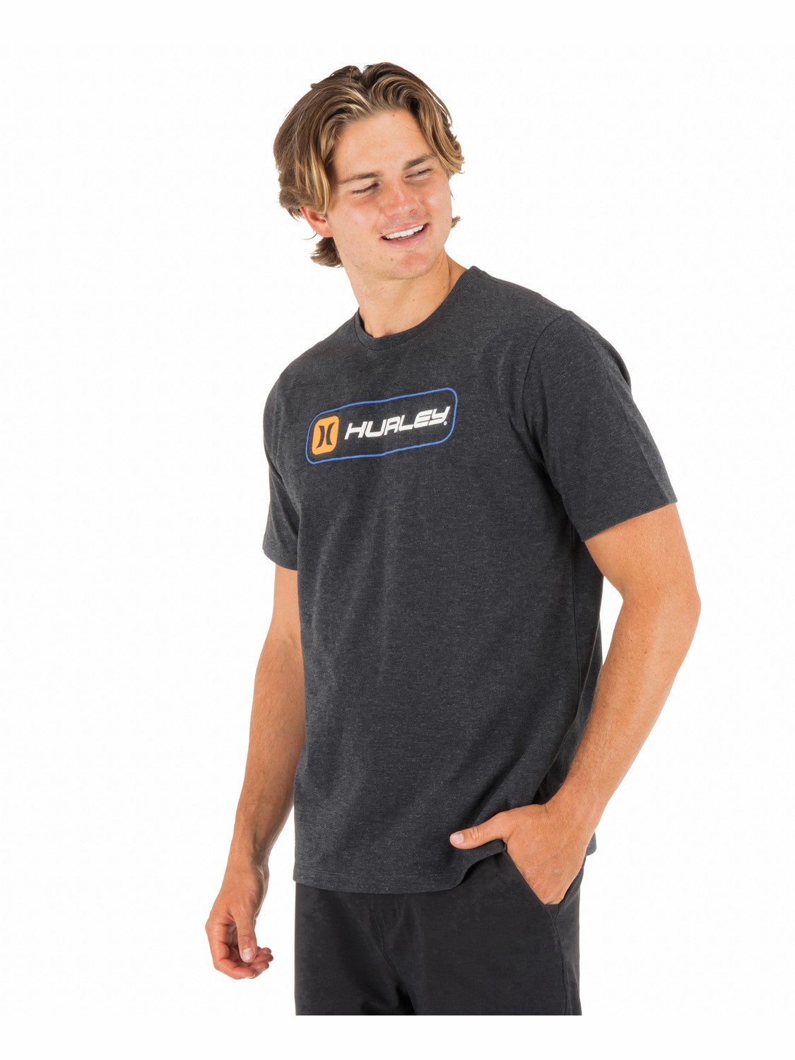 Inlined Slub Short Sleeve | Hurley - Black Heather