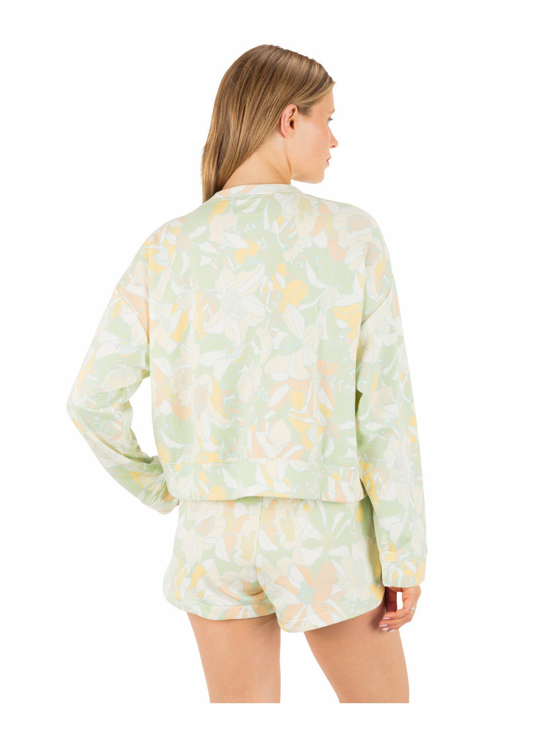 Safari Floral Boxy Crew | Hurley - Spray
