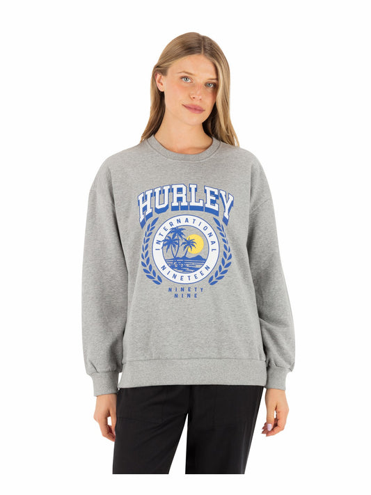 Academy Oversized Crew | Hurley - Grey Heather