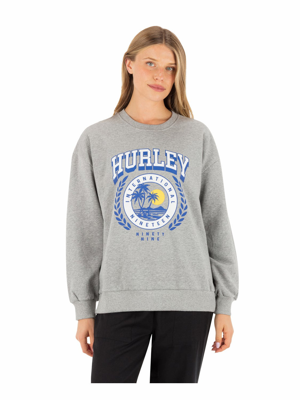 Academy Oversized Crew | Hurley - Grey Heather