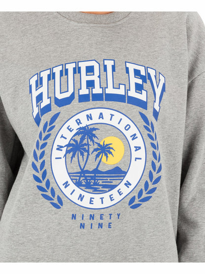 Academy Oversized Crew | Hurley - Grey Heather