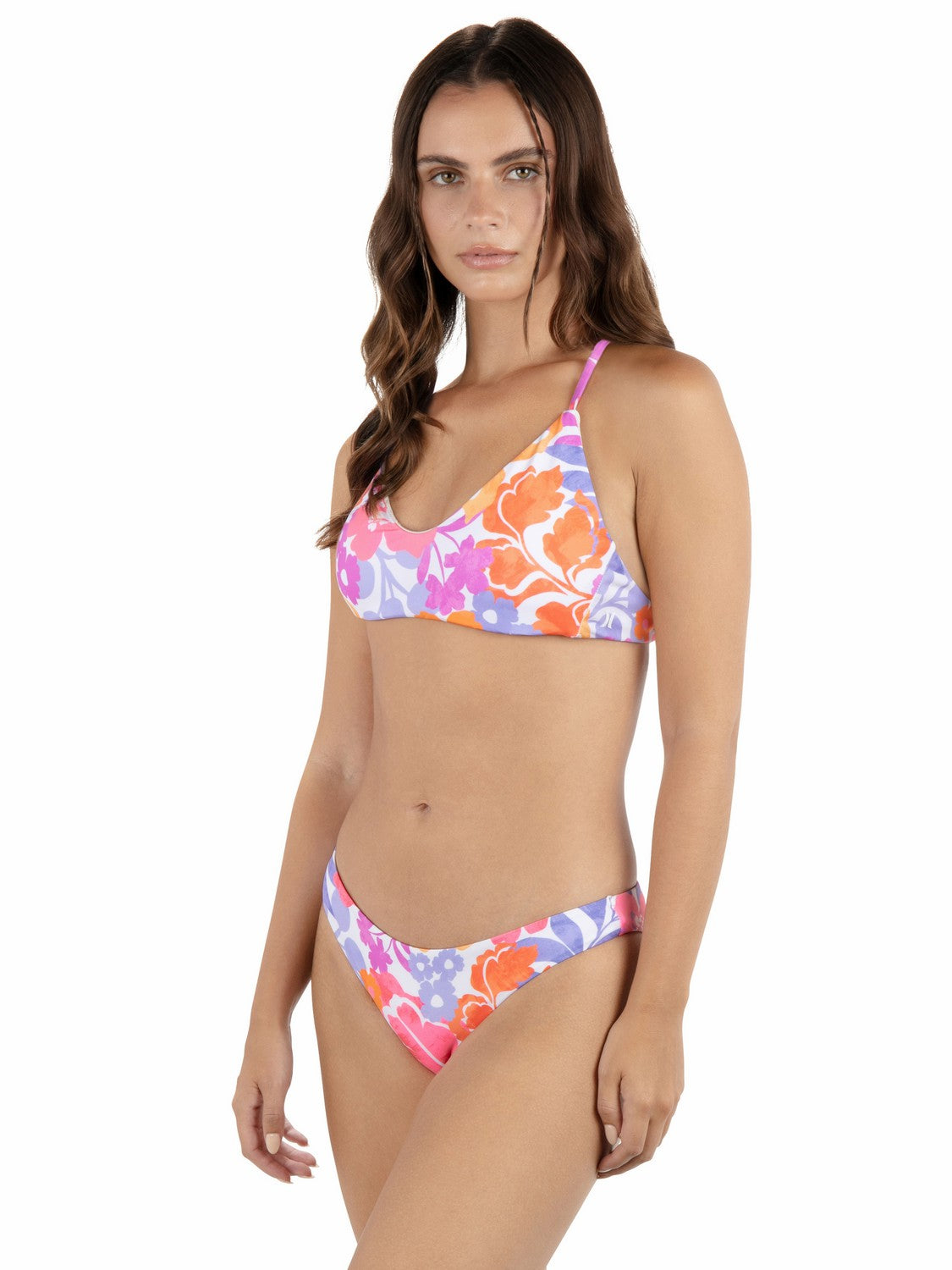 Island Floral Crossback Bikini Top | Hurley - Coconut