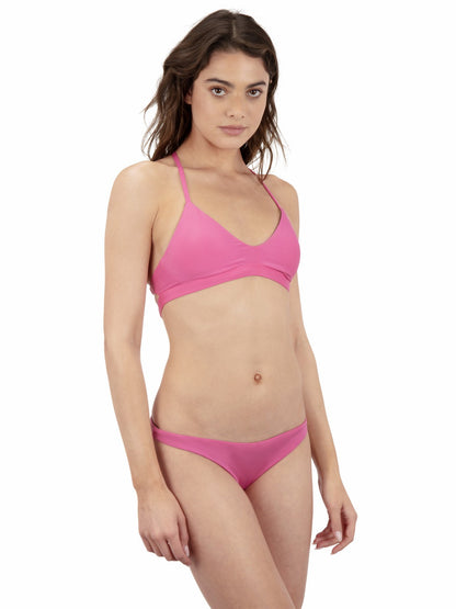 Reversible Solid Moderate Bikini Bottom | Hurley - Pink Peony / Willow