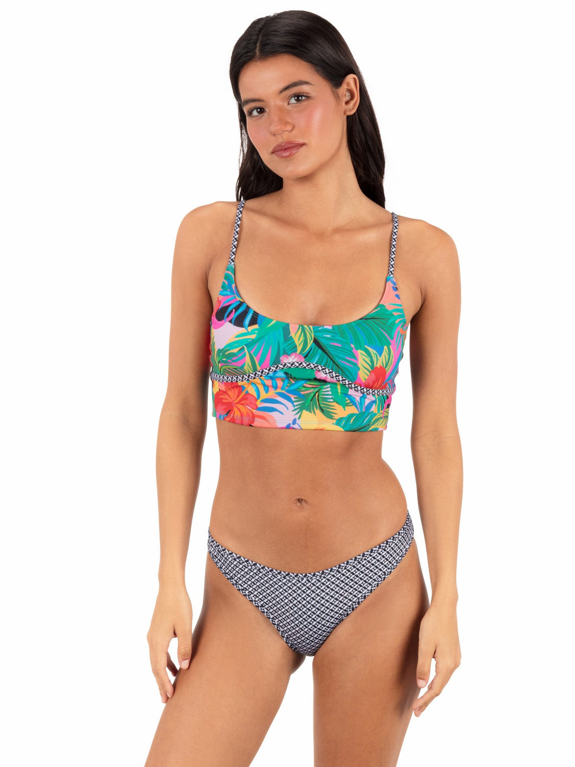 Reversible Pacific Night Moderate Scoop Bottom | Hurley - Tropical Geo